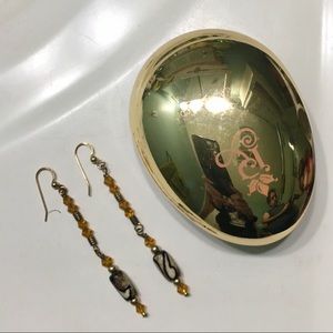 Yellow Dangle Earrings